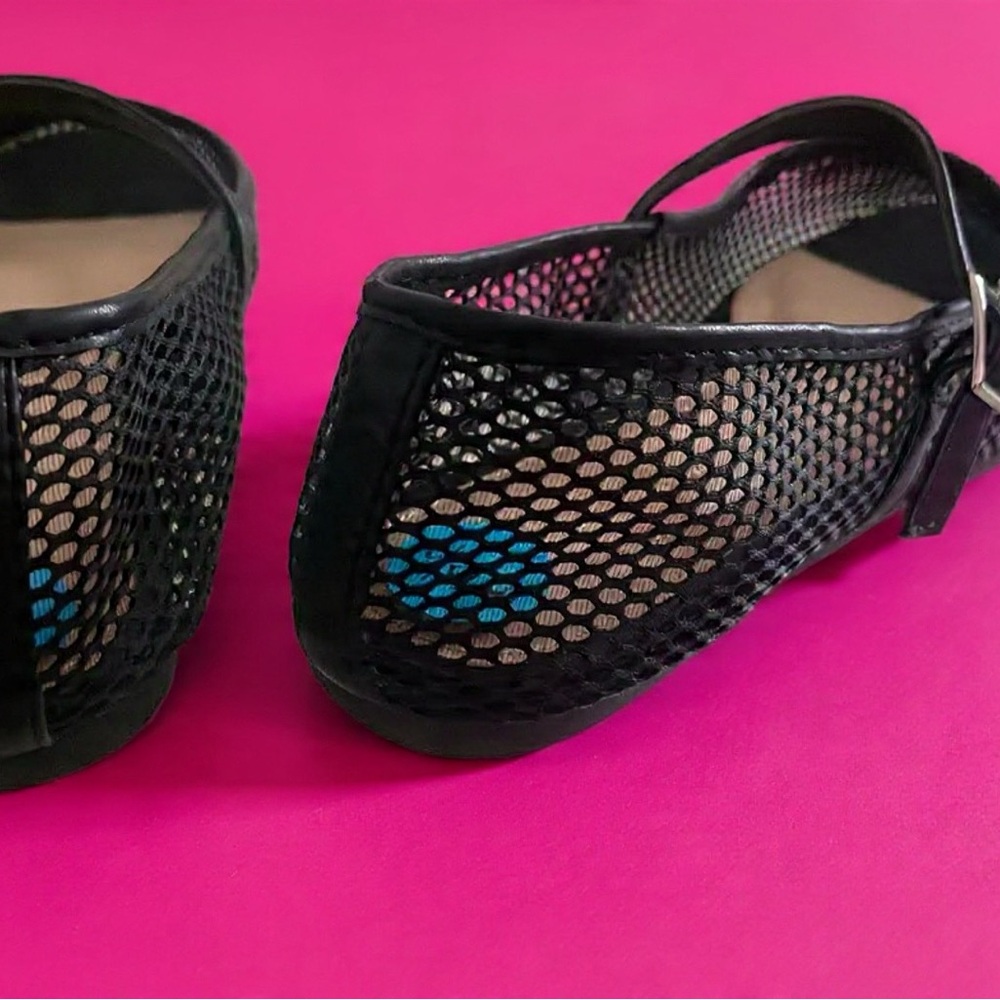 Sincerely Jules “Muse” Black Mesh Women's Ballet Flats US 7.5 - Picture 3 of 8